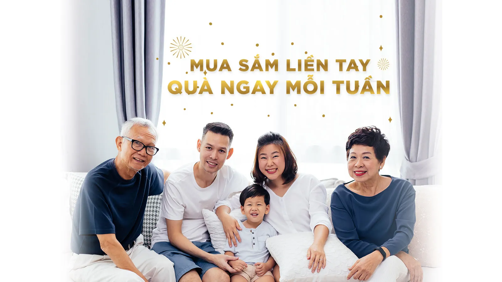 Mua sắm liền tay, quà ngay mỗi tuần