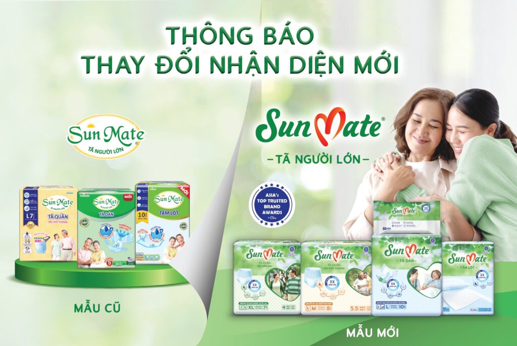 cải tiến chất lượng sản phẩm và nâng cấp bao bì SunMate mới